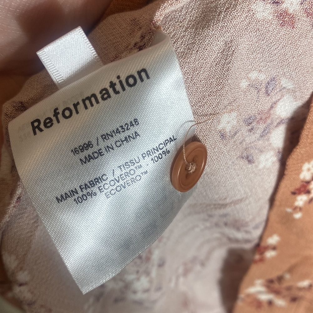 Reformation dress lea mini dress micro floral medium - Picture 9 of 10